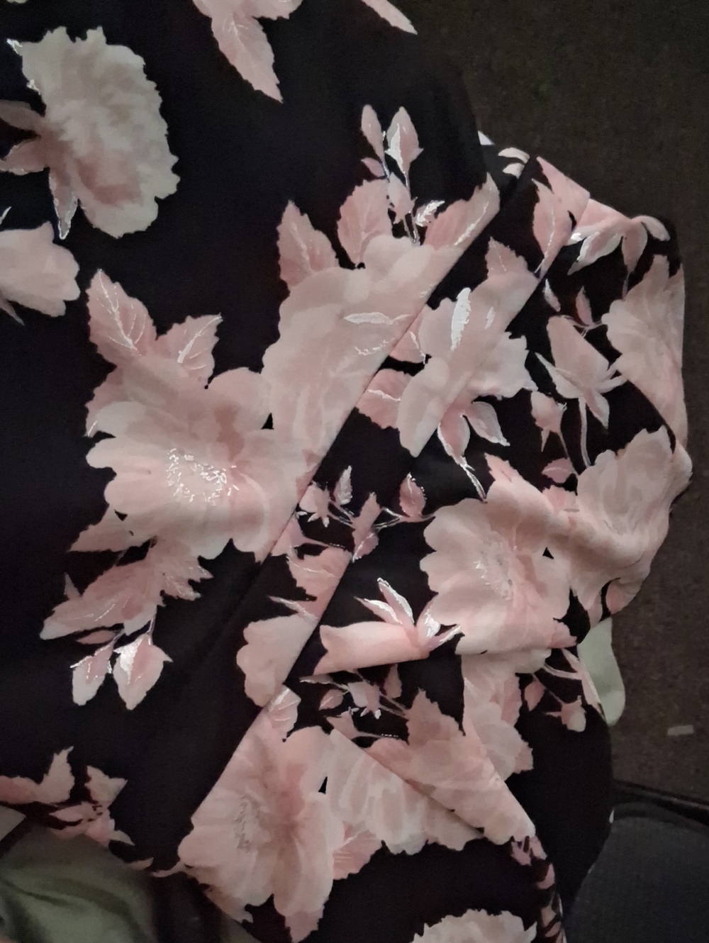 Speechless Black Top with Soft Pink Lining